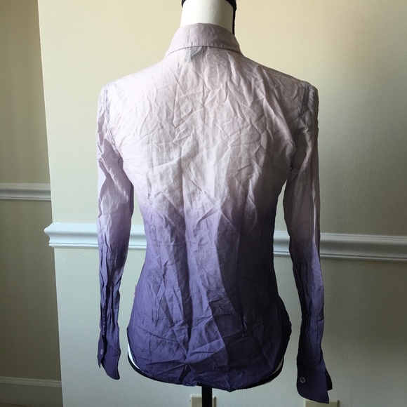 Hm tie dye gradient rainbow purple white shirt - Picture 3 of 7